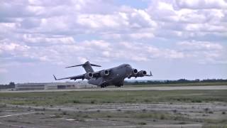 Boeing C17A Globemaster III Powerfull Takeoff [upl. by Nichole]