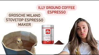 perfect coffee maker pot GROSCHE Espresso Maker Pot illy Coffee Espresso [upl. by Mobley111]