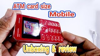 ATM card size mobile KECHAODA K116 unboxingreview [upl. by Kleeman]