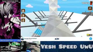 WR Escape From School Speedrun  Chapter 1 No power ups  322400  JensJ56 [upl. by Niltac155]