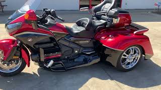 2015 Honda Goldwing 1800 Trike for sale with Hannigan Gen II independent suspension trike kit [upl. by Peterec72]