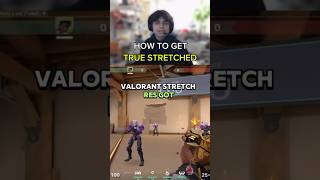 HOW TO GET TRUE STRETCHED AFTER PATCH shorts valorant gaming valorantclips twitchclips twitch [upl. by Modesta]