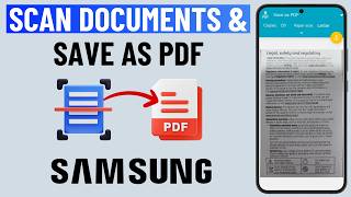 How to Scan Documents and Save as PDF on Samsung Galaxy Phone [upl. by Lanni]