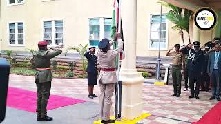 WHEN LAST DID YOU SEE KENYAN FLAG BEING LOWERED AT 6PM EVEN IG DOUGLAS KANJA HAD TO PAUSE [upl. by Ainival598]