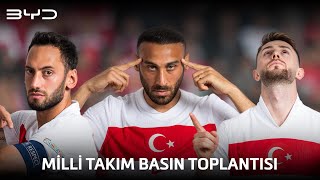 Milli Takım Basın Toplantısı  Hakan Çalhanoğlu amp Cenk Tosun amp İsmail Yüksek [upl. by Nnairam934]