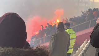 FC St Pauli  Hansa Rostock Hansa Fans schämt euch 26022023 [upl. by Aracahs442]