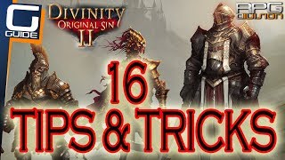 DIVINITY ORIGINAL SIN 2  16 Essential Tips for Beginners [upl. by Ahsitniuq528]