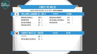 County West CC  Green v Williams Landing SC  Div C [upl. by Gratiana805]