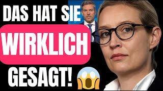 ALICE WEIDEL LIEFERT AB Ihre Sicht auf Wirtschaft amp Kandidatur 🔥 [upl. by Annissa276]