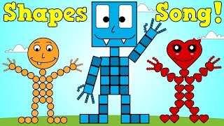 Shapes Song 3  Shapes Nursery Rhyme For Kids [upl. by Aneroc]