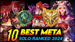 10 BEST META HERO FOR SOLO RANKED 2024 SEASON 31  Mobile Legends Tier List [upl. by Namrej904]