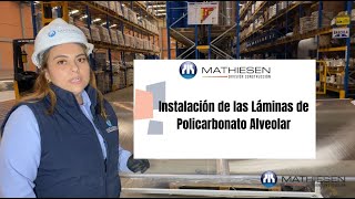 Instalación de las Lámina de Policarbonato Alveolar Mathiesen [upl. by Pippo657]