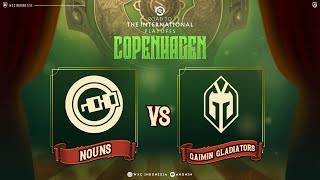 Gaimin Gladiator vs Nouns  The International 2024  Playoff Upper Bracket VEENOMONDOTA jikroy [upl. by Zuliram325]