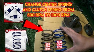 NMAX 155 CHANGE  UPGRADE 1000 RPM CENTER SPRING AND CLUTCH SPRING FROM 800 RPM STEP BY STEP [upl. by Zsuedat]