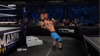 Machinima WWE Wrestlemania 28 John Cena vs The Rock part 2 PG [upl. by Annaj]