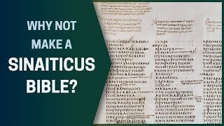 Why Not Make a Sinaiticus Bible [upl. by Enuj37]