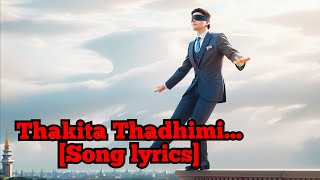 Thakita Thadhimi song lyrics💔love lovefailurestatus tamil youtube song music trending ai yt [upl. by Michella]