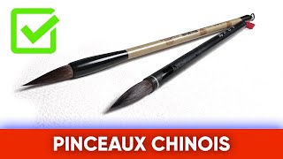 2 pinceaux chinois imitation pour laquarelle [upl. by Nnylidnarb416]