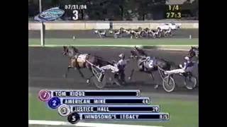 2004 Meadowlands TOM RIDGE Hambletonian Elimination [upl. by Oidgime]