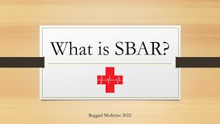 SBAR ISBAR Patient Handover in HospitalEMSAmbulance 2022 [upl. by Anrev]