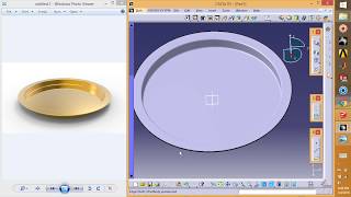 Catia V5  IKEA Glattis Tray [upl. by Noynek]