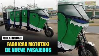 fabrican mototaxi de 9 pasajerosNo torito bajaj [upl. by Ahtrim104]