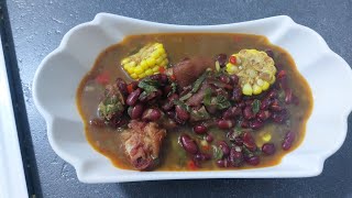 Frijoles Rojos Con Paticas De CERDO [upl. by Tloc146]