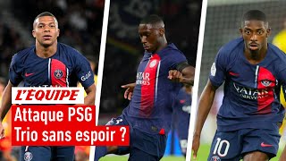 PSG  Fautil persister avec le trio MbappéKolo MuaniDembélé [upl. by Annatnas]