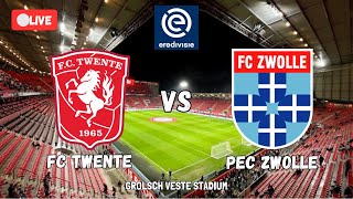 🔴LIVE FC TWENTE VS PEC ZWOLLE  EREDIVISIE 202425  HILGERS VS REIJNDERS  REACTION COMMENTARY [upl. by Inhsor]