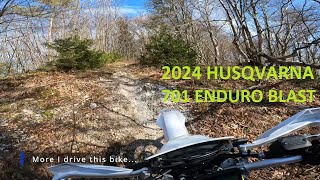 2024 Husqvarna 701 Enduro Blasting on Trails Lost in the Woods [upl. by Nanine]