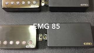 EMG pickups shootout  57 81 JH 85 bridge position  METAL [upl. by Nocaj]