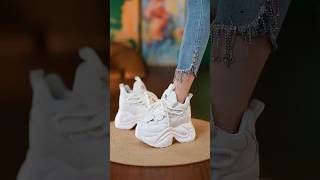 White Shoes for a Crisp Look 😱 whiteshoes bestshoes womensshoes fashion runningshoes sneakers [upl. by Yauqaj403]