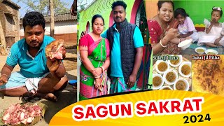 SAGUN SAKRAT PARAB 🎉 ll New Santali Video2024 ll Santali Vlogs pandithsoren [upl. by Rieger]