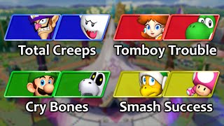 Mario Party 8 HD  All Character Team Names [upl. by Dimitry]