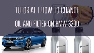 How to change the oil and air filter of BMW 320d F30  2015 17  Tutorial [upl. by Daveta301]