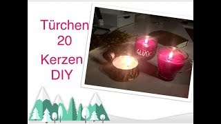 Adventskalender Türchen 20 DIY Kerzen  KreativAdvent 2018 [upl. by Nyla]