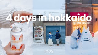 4day hokkaido winter itinerary shopping haul  scenic train trip thrifting snow festival [upl. by Ashby]