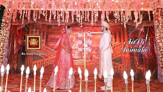 Royal Wedding Jaimala  Ram Ram Jai Raja Ram  Anmol amp Medhavi  Customised Song  AnVi [upl. by Devaney]