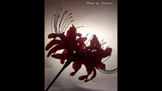 How to make Lycoris radiata Manjusaka from crepe paper Sakura Handmade Shop [upl. by Rennob696]