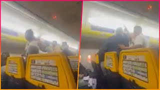 Ryanair flight from hell turns around after just 36 MINUTES after massive brawl breaks out [upl. by Charline722]