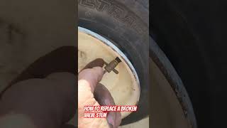 How to replace that valve stem that broke off your wheel oldironfinder youtubeshorts shortsvideo [upl. by Adnolohs]