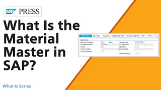 What Is the Material Master in SAP [upl. by Wolfgram]