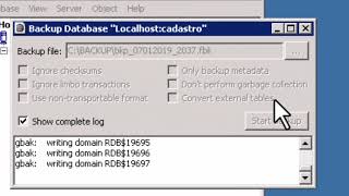 Backup Database Firebird  Flamerobin [upl. by Gudrun611]