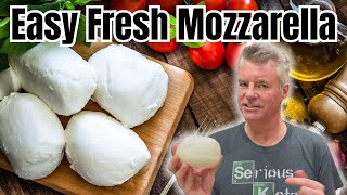 Make Fresh quotMozzarellaquot for 20 of the Cost  with Ingredients You Have in Your Pantry [upl. by Eceertal]