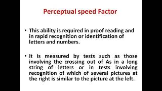 Thurstons Group Factor theory IntelligenceEducationalPsychology BEdampMEdBScampMSc DrMarieswari [upl. by Botnick]