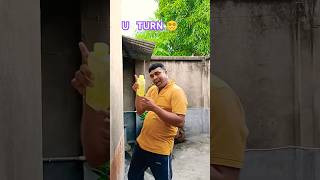 Nashare🥃ka u turn viral funny trending shorts memes [upl. by Ydnam661]