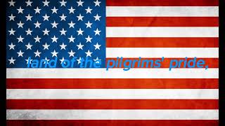 United States Patriotic Song My Country tis of Thee instrumentallyrics [upl. by Ytak]