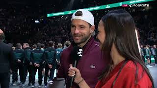 Grigor Dimitrov Final Interview EurosportFR [upl. by Sapowith]