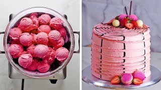 3 yummy flavors 3 clever hacks one ultimate Neapolitan cake by So Yummy [upl. by Valina948]