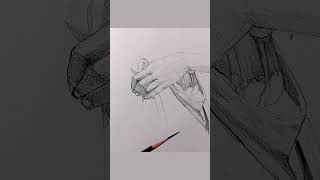 howto draw hand amp Drapery asmr shorts tutorialwatch full video on channel kaushiktyagiofficial [upl. by Ellivnarg]